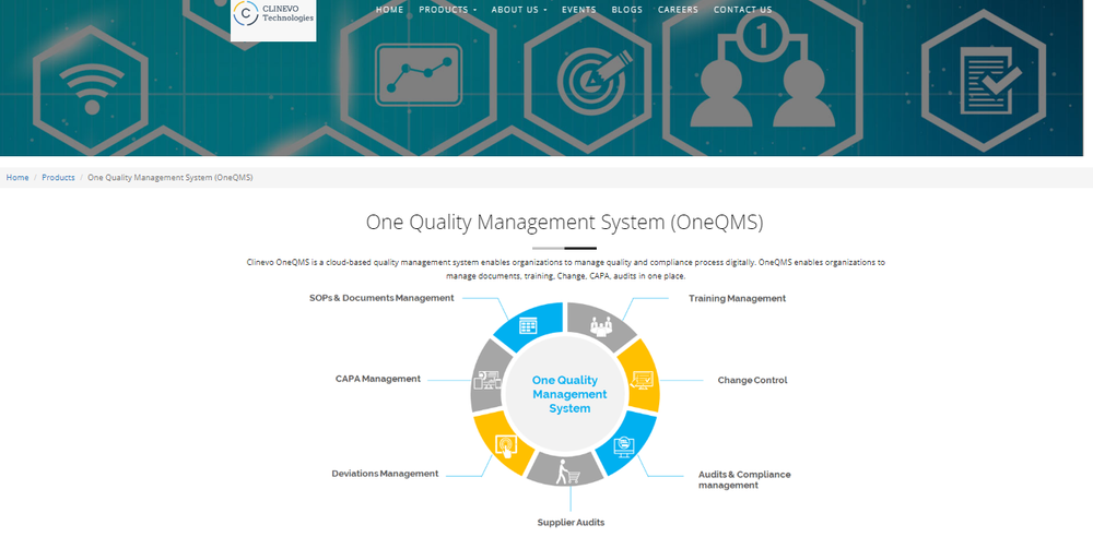 Clinevo OneQMS Screenshot 1