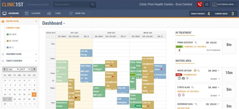 Clinic First Dashboard