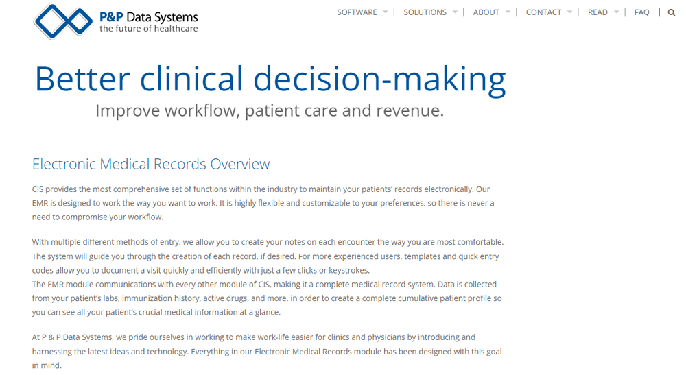 Clinic Information System Screenshot 1