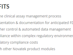 Novatek Clinical Assay Management Software Screenshot 2