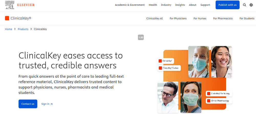 ClinicalKey Screenshot 1