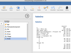 jamovi and tableone