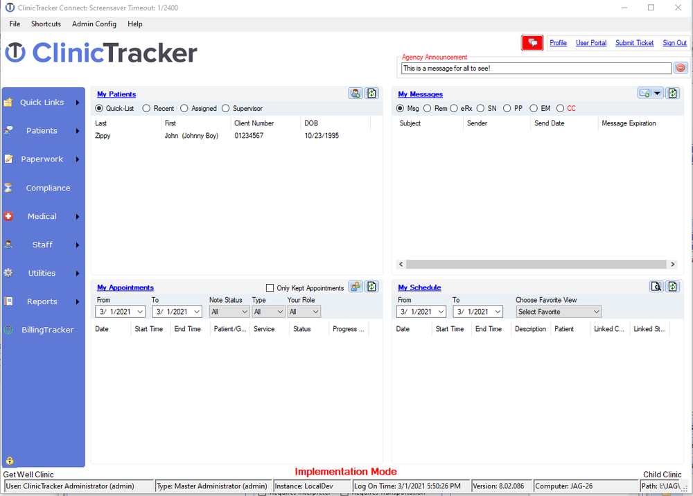 ClinicTracker Screenshot 1