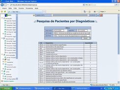 Tela de Pesquisa de pacientes por diagnóstico