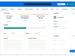 Clio Case Management Dashboard