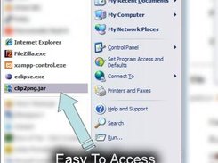 Clip2PNG shortcut shown in windows