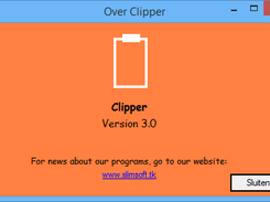 "About Clipper" Window