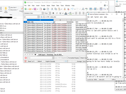 View of bulk or batch downloaded SRT, VTT,  CSV files