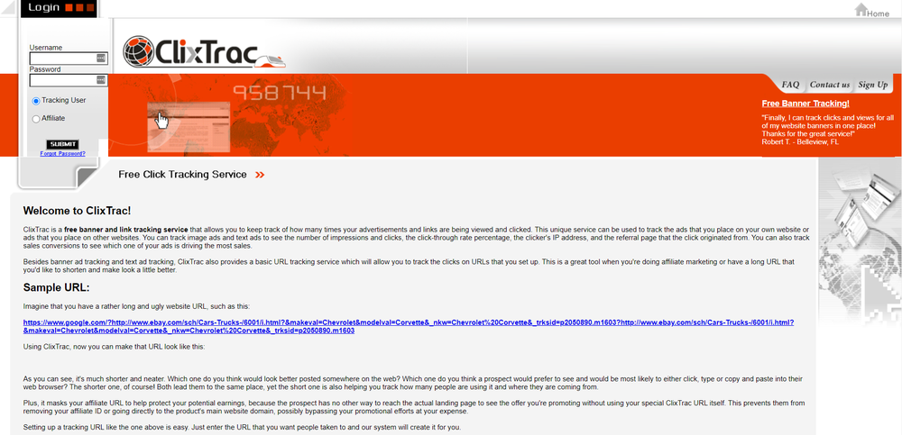 ClixTrac Screenshot 1