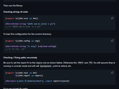 cljfmt Screenshot 1