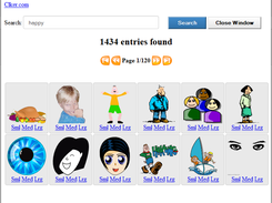 Window Populated with Search Term Images
