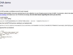 reCAPTCHA v3: 0.9 score in a server-side verification test