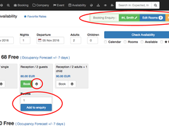 Clock PMS -  Creating a Booking Enquiry 