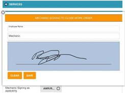 ClockVIEW App Work Order Signitures