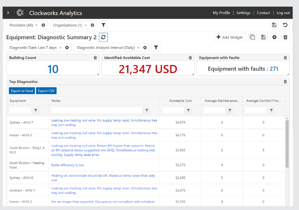 Clockworks Analytics Screenshot 1