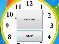 Snooze and stop buttons