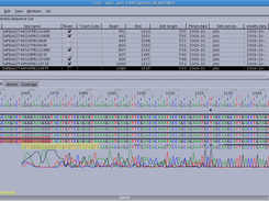Example Contig View with Sanger chromatogram open