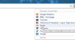 Closed tabs Screenshot 1