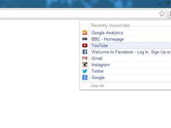 Closed tabs Screenshot 1