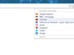 Closed tabs Screenshot 2