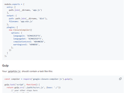 Closure Compiler JS Screenshot 1