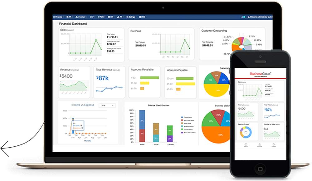 BusinessCloud ERP Screenshot 1