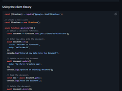 Cloud Firestore Screenshot 1