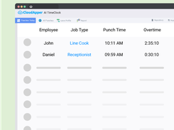CloudApper AI TimeClock runs on Windows and Mac PCs