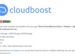 CloudBoost Screenshot 1