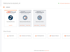 Axcient x360Cloud Screenshot 1
