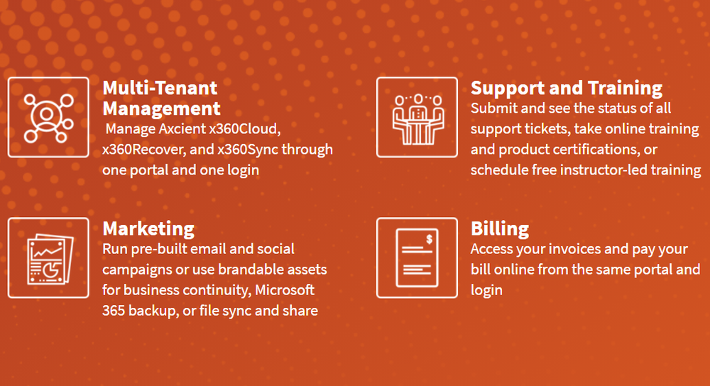 Axcient x360Cloud Screenshot 1