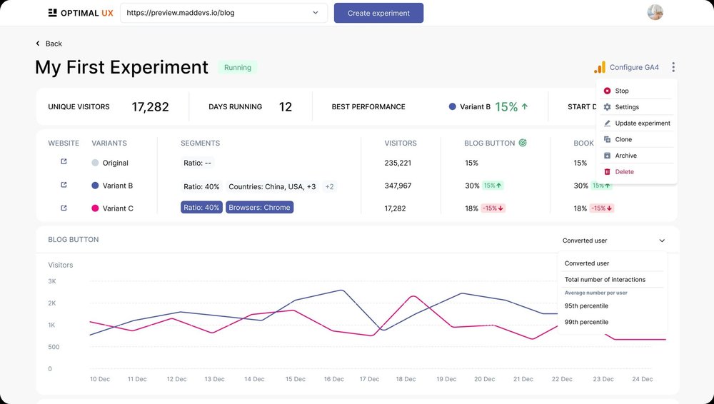 Optimal UX Screenshot 1