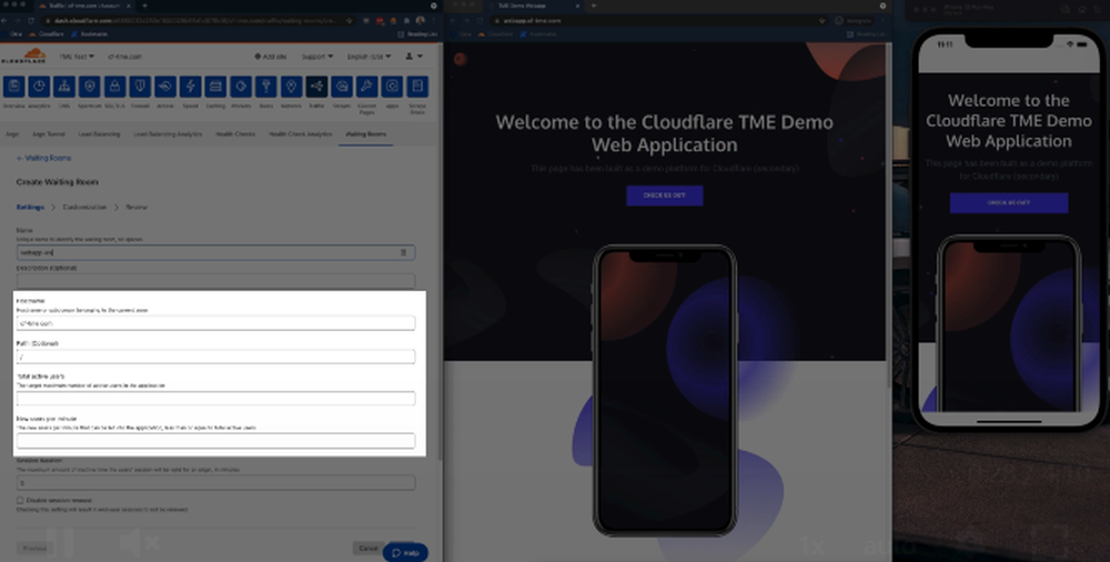 Cloudflare Waiting Room Screenshot 1