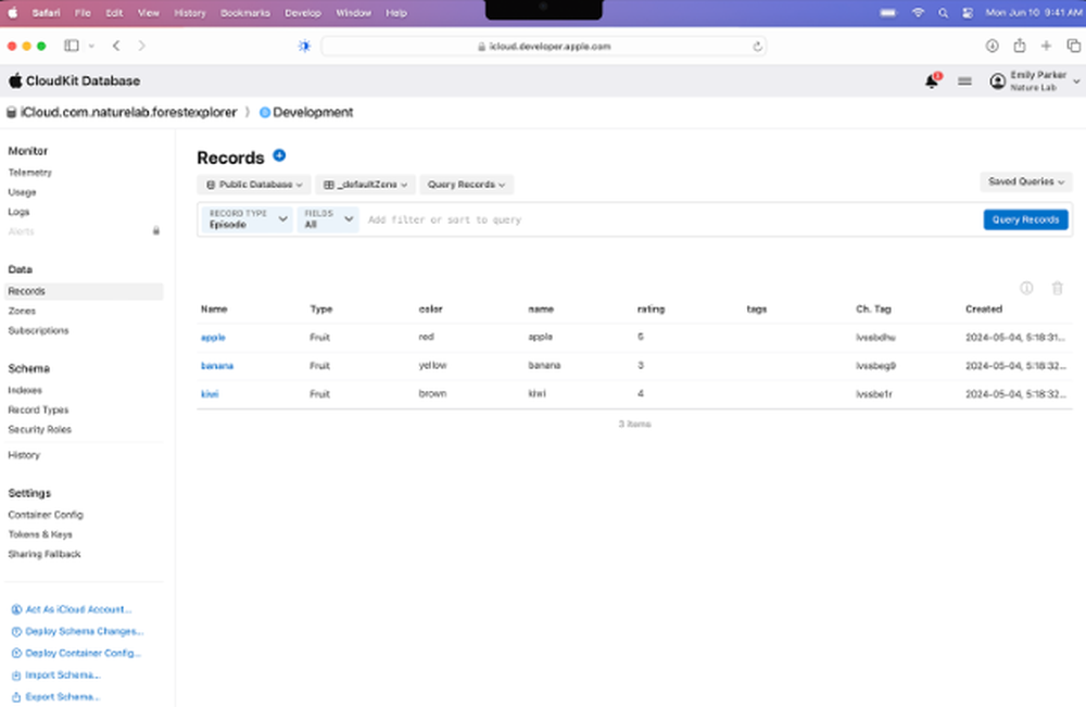 CloudKit Screenshot 1
