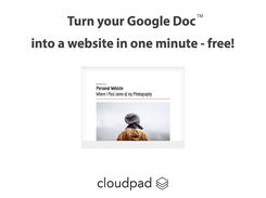 Cloudpad: Make a website, easily.