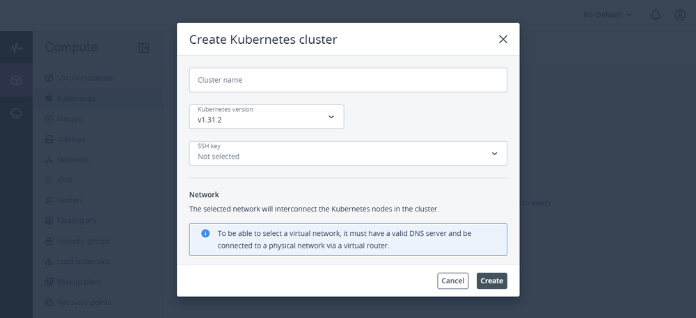 Kubernetes Cluster Creation