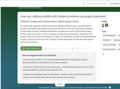 Employees gain insights into how to solve their individual workplace challenge including realistic ways to apply learnings right away.  Plus, Smart Prompts give ongoing ideas on ways to can unlock new opportunities to connect and grow within their teams.