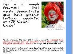 Sample page generated by PDF Clown