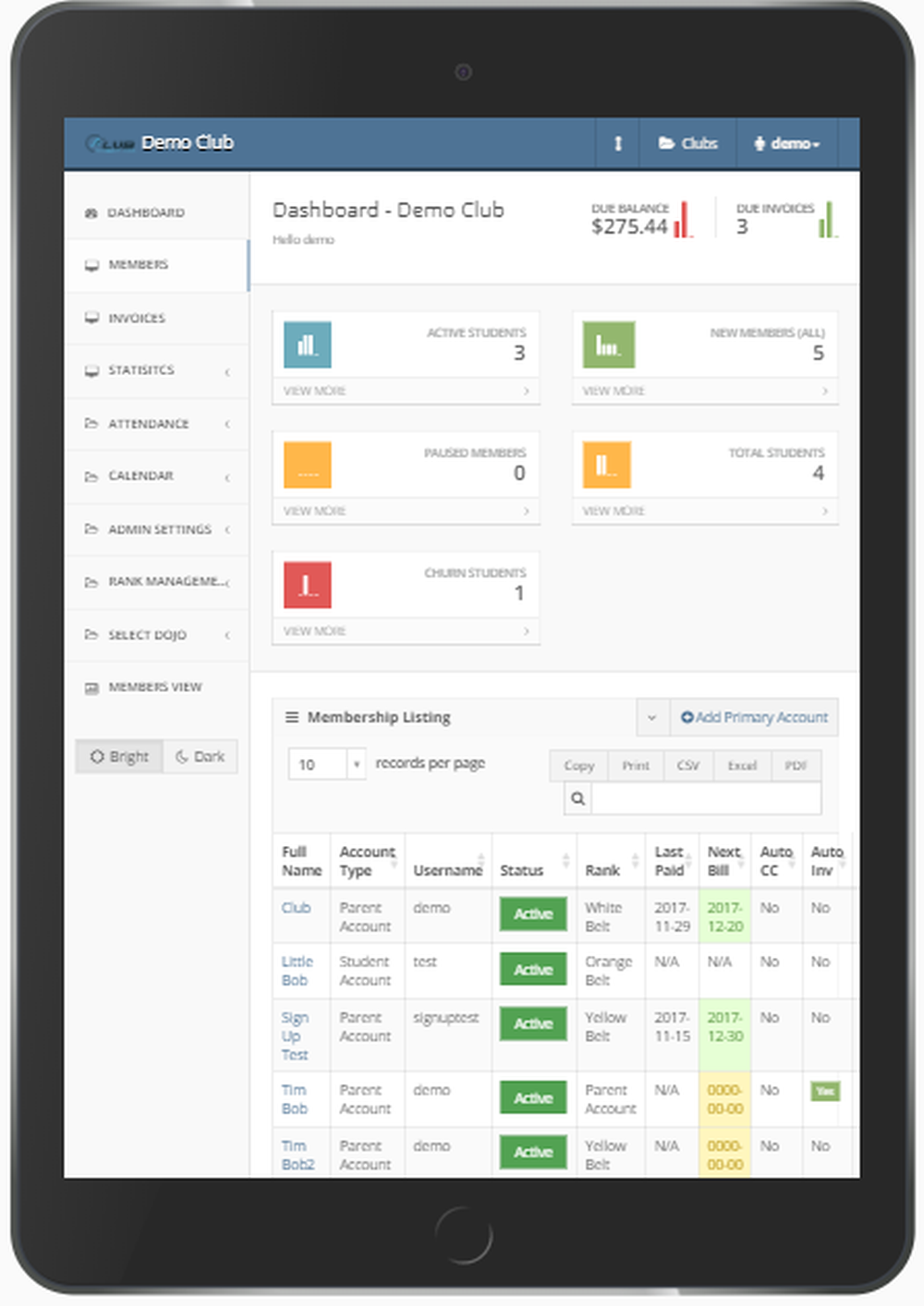 Members Management