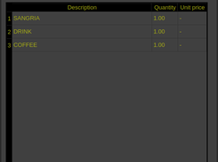 Orders Menu Creation