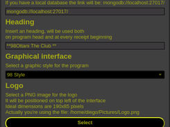 Options Menu