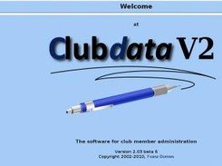 Mainscreen of Clubdata V2 after login