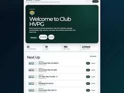 Example front-end layout showing what ClubOps Global can look like using the included Basic Theme setup as a starting point, then customized with facility branding, navigation, colors, spacing, and front-end design edits. Actual appearance will vary by WordPress theme, page builder, brand assets, and setup choices.