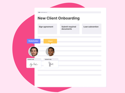 Use our proprietary and legally-binding eSigning feature on any form.