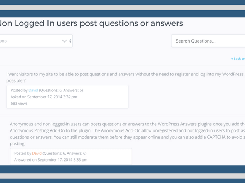 Q and A Thread Page