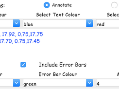 Annotation for Error bars