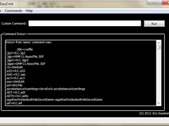 Running a command