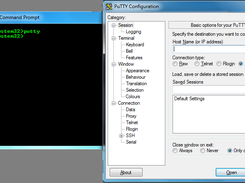 Command example: Putty