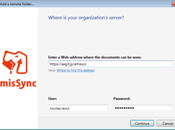 Add a intranet folder to sync locally