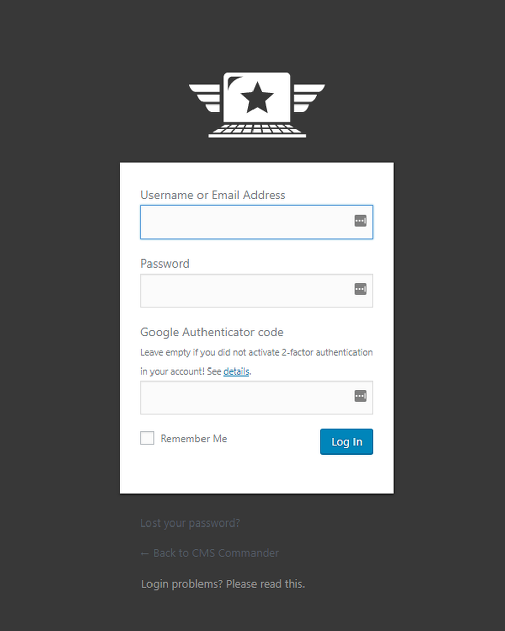 CMS Commander Screenshot 1